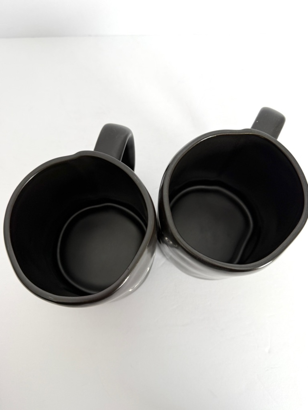 Joseph A. Tea Coffee Mug & Crown Lid Ceramic 21 fl oz Matte Black King & Queen - Picture 7 of 11